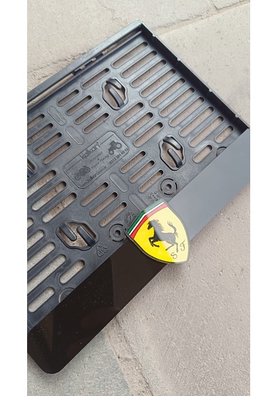 Ferrari Logo Uyumlu Motor Plakalık Motorsiklet Plakalık Lazer Kesim Plakalık Ferrari Plakalık