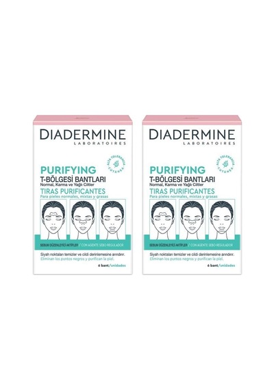 Diadermine T Bölgesi Bantları 2 x 6'lı