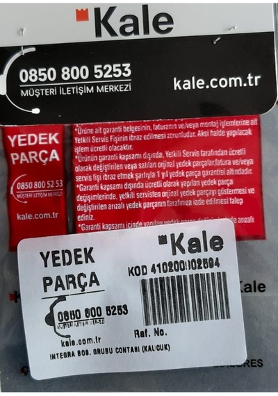 Kale Integra Boş. Grubu Contası Kauçuk Diğer