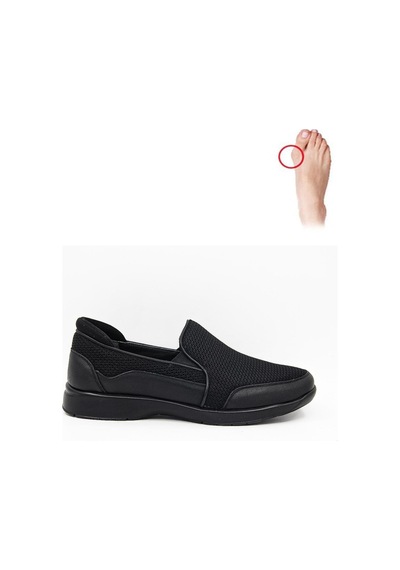 Ceyo 9925-48 Erkek Comfort Ayakkabı - Siyah Siyah