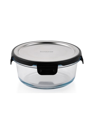Schafer Retro Kilitli Saklama Kabı Yuvarlak 600 Ml-ınox Inox