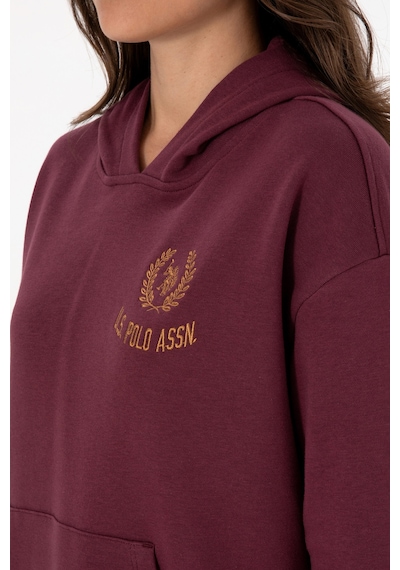 U.S. Polo Assn. Kadın Bordo Kapüşonlu Sweatshirt 50307796-VR177