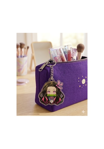 Owl Bag Demon Slayer Nezuko Desenli Acrylic Anahtarlık Çanta Süsü Mıx