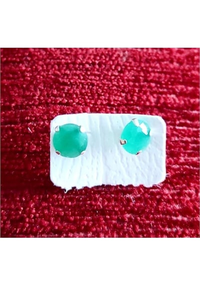 Oriental Kuyumculuk Jewellery Zümrüt Küpe Gümüş
