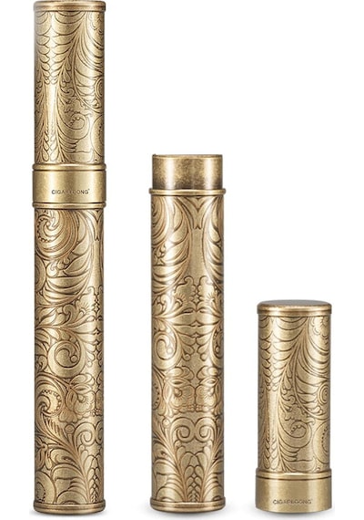 Cigarloong Damascus Metal Puro Kılıfı Tekli Gold 56 Ring