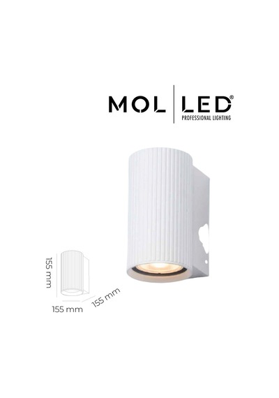 Molled Aura Serisi Beyaz Dekoratif Gu10 Duylu Aplik - Mol8102