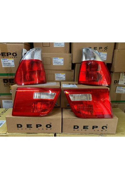 Bmw X5 E53 2000-2007 Arası Depo Stop Lambası 4'lü Komple Takım 63217164475 / 63217164476
