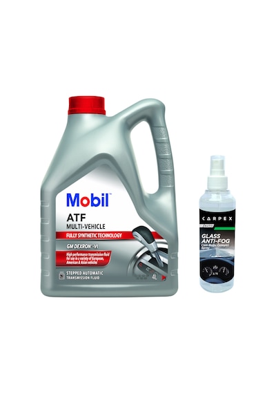 Mobil Atf Multi Vehicle Otomatik Şanzıman Yağı 4 L + Carpex Auto Glass Anti - Fog Cam Buğu Önleyici Sprey