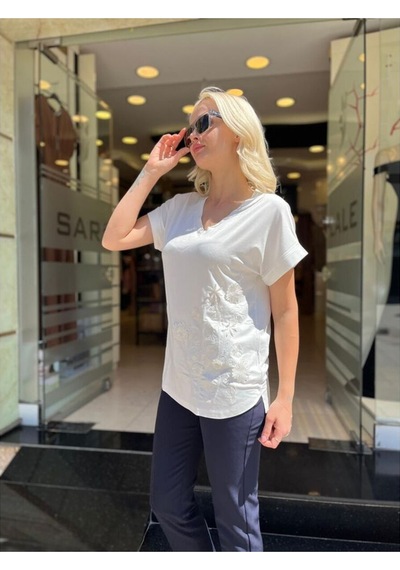 Lal Kadın Bluz Lal11532 Ekru