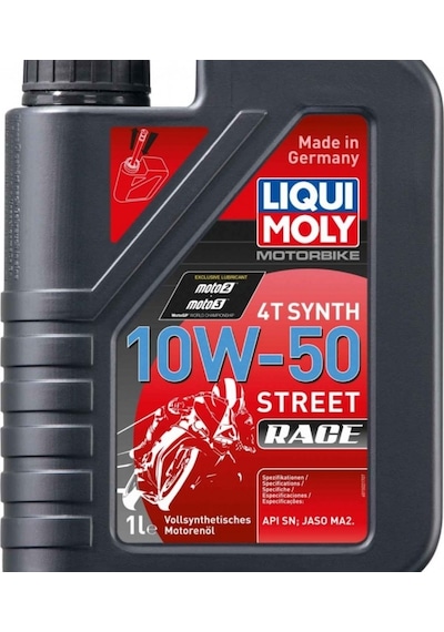 Liqui Moly Motosiklet Motor Yağı 10W-50 4T %100 Sentetik Street Race 1 L