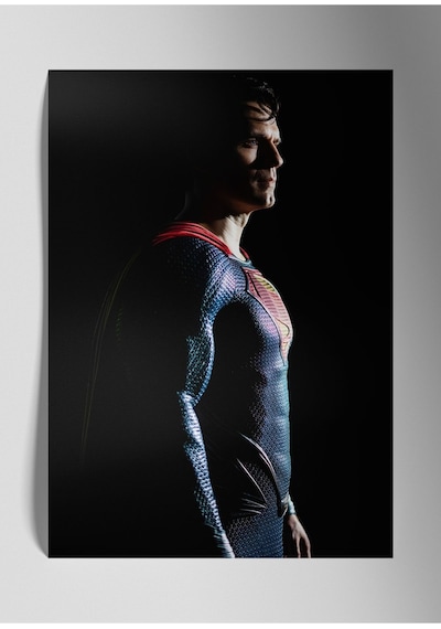 Metal Baskı Parlak Marvel Duvar Tablosu - Süpermen, Film Posterleri