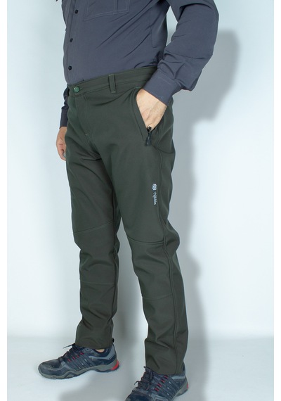 Nikbin Outdoor Pantolon Softshell Içi Polarlı Su Rüzgar Geçirmez Kışlık -hakiyeşil Hakiyeşil
