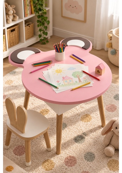 Sulorahome Pembe Çocuk Oyun Ve Aktivite Masası
