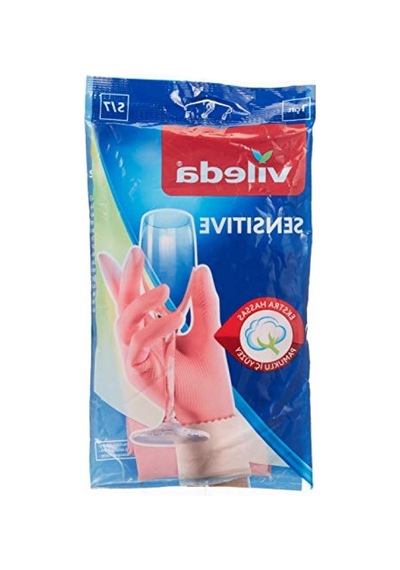 Duyarlı Temizlik Eldiveni - %100 Doğal Lateks, S Boy 50 x 22