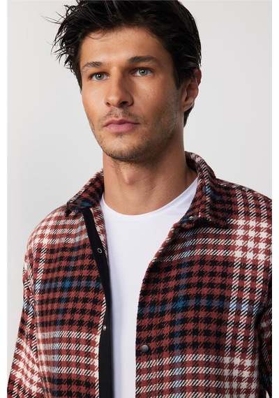 Tudors Erkek Slim Fit Dar Kesim Uzun Kollu Kareli Kışlık Oduncu Gömlek-29850 Çok Renkli Tudors Erkek Slim Fit Dar Kesim Uzun Kollu Kareli Kışlık Oduncu Gömlek-29850 Çok Renkli