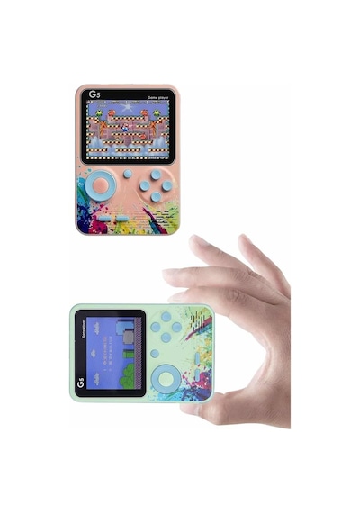Game - 210 - Box Oyun Konsolu 500 Retro Oyunlu Mini Tnabilir - Csmo-tex - 3 İnç