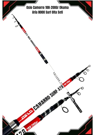 Oslo Camarro 420cm 100-200gr Okuma Aria 8000 Surf Casting Olta Seti