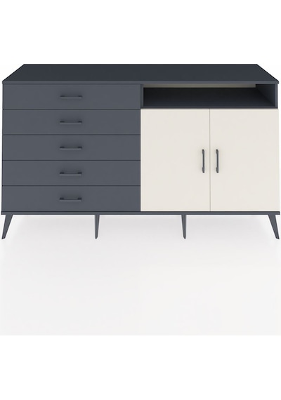 Hyperion Konsol 2 Raflı 5 Çekmeceli 2 Kapaklı 176x44x99 Antrasit- Antrasit-aytaşı/antrasit Hyperion Konsol 2 Raflı 5 Çekmeceli 2 Kapaklı 176x44x99 Antrasit- Antrasit-aytaşı/antrasit