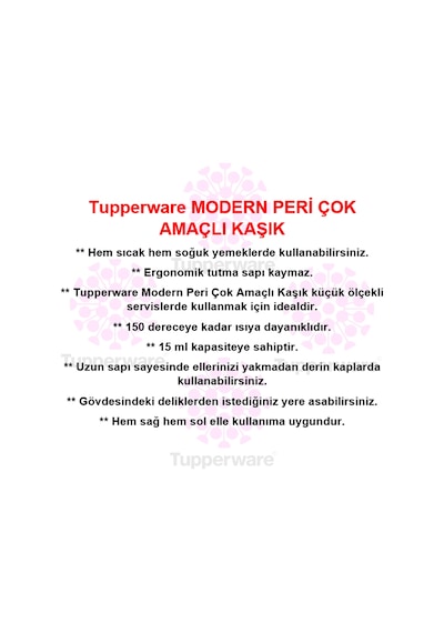 Tupperware Modern Peri Çok Amaçlı Kaşık Mavi Asn