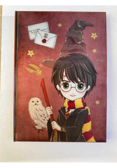 Harry Potter Kalemli Günlük Seti Bordo