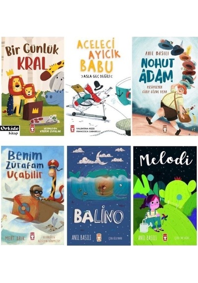Timaş Çocuk Benim Zürafam Uçabilir Bir Günlük Kral Nohut Adam Balino Melodi Aceleci Ayıcık Babu