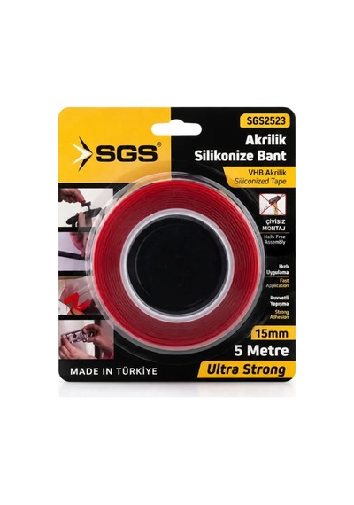 Jenerik Akrilik Silikonize Çift Taraflı Bant Vhb 15mm X 5yd