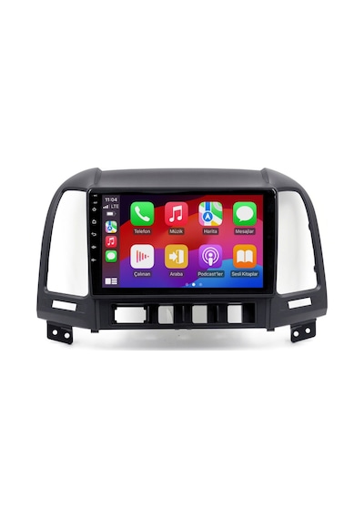 Hyundai Santa Fe Araç Multimedya Android Ekran Carplay Double Teyp 2+32 9" 06-11 Black Cadence