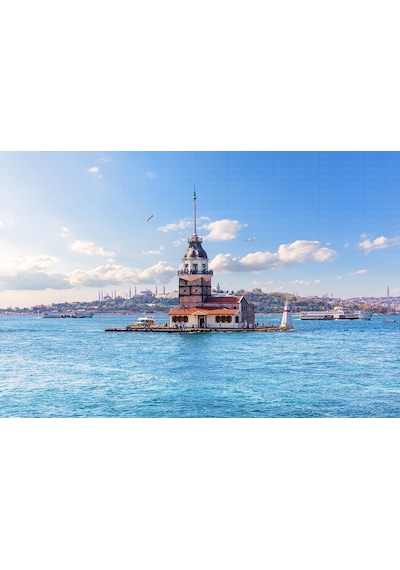 Kız Kulesi İstanbul Poster Duvar Kağıdı Renkli
