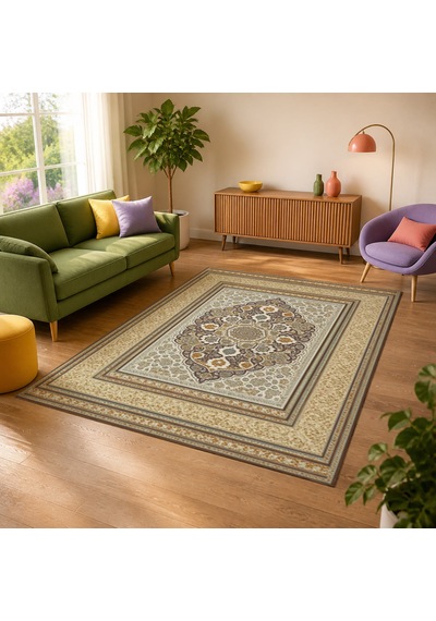 Kartela Halı Vina Halı Jüt Taban Dokuma Halı Kahverengi - 200 X 300 Cm