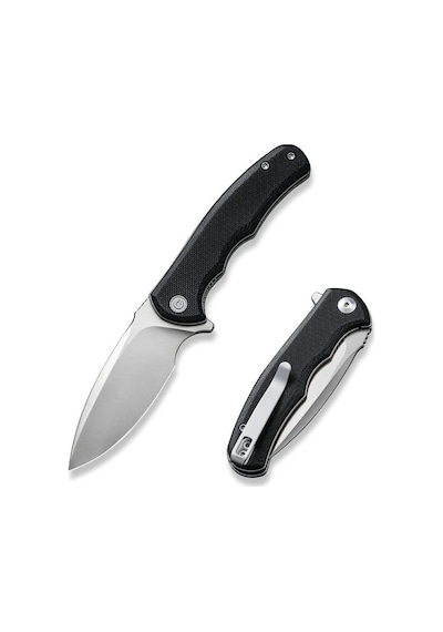 Civivi Mini Praxis Flipper Knife Black G10 Handle Kamp Çakı Siyah