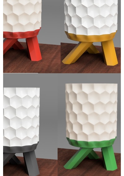 Modern Dekoratif Abajur Led Ampul Masa Lambası Geometrik Tasarım Beyaz