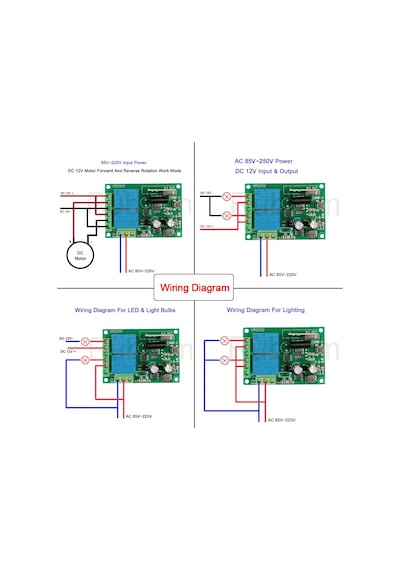 2 Kanallı, 220 Volt 433 Mhz. Uzaktan Kumandalı Modül. 1 Kumanda