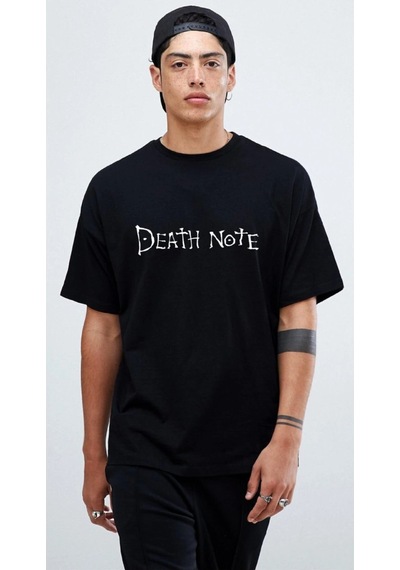 Startmore Death Note Red Apple Oversize Unisex Tişört Siyah
