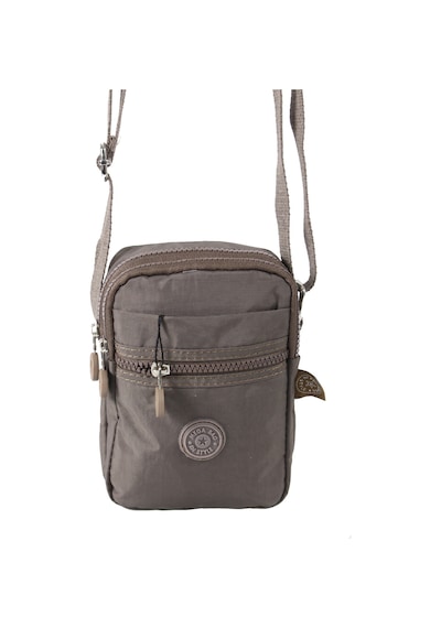 M 227 Mega Bag Krinkıl Kumaş Unisex Küçük Omuz Çantası, Telefonluk Vizon