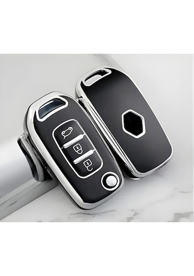 Autohan Keys Megane 4 Joy, Clio 5, Captur, Taliant Express İçin 3 Butonlu Nano Anahtar Kılıfı,