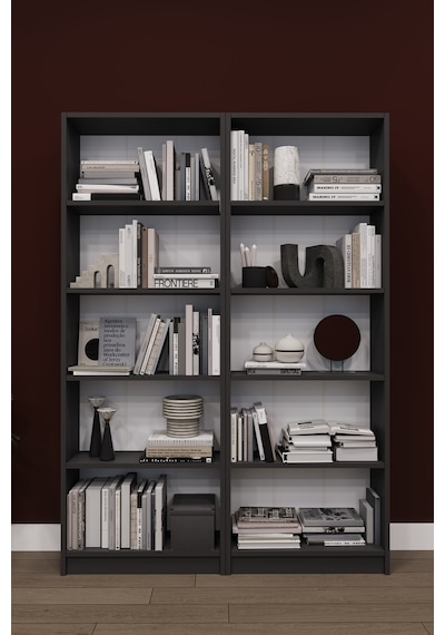 Lüks 10 Raflı Ev Ofis Kitaplık %100 MDF Modern Dekoratif Kütüphane Kitaplık K003