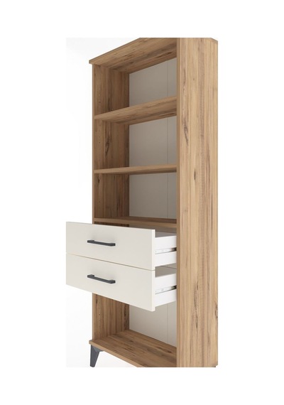 Arges Dolap 3 Raflı 2 Çekmeceli 60x30x163 Çam-aytaşı Atlas Çam