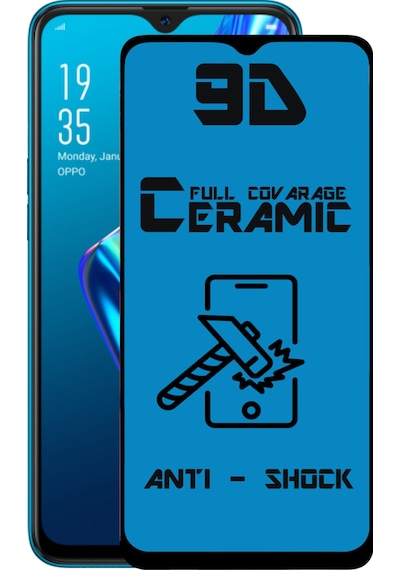 Oppo A12 Tam Kaplayan Seramik Nano Esnek Ekran Koruyucu Cam