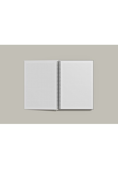 Notebook for Developers - Eat Sleep Code Repeat - Siyah - Kısmi Lak'lı Sert Mukavva Kapak - 100 Yaprak - Kareli - Spiralli Defter