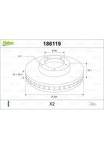 Valeo Fren Dıskı On Bmw E30 186119 34116752352