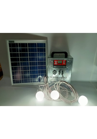 Gesper Energy Taşınabilir Solar Aydınlatma Sistemi 3 Lambalı