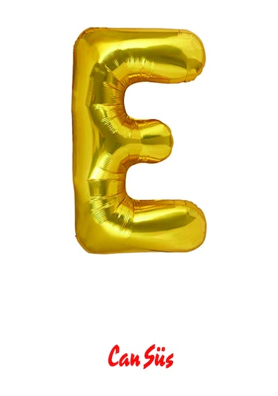 Harf Folyo Balon Gold 100cm 40 Inç E