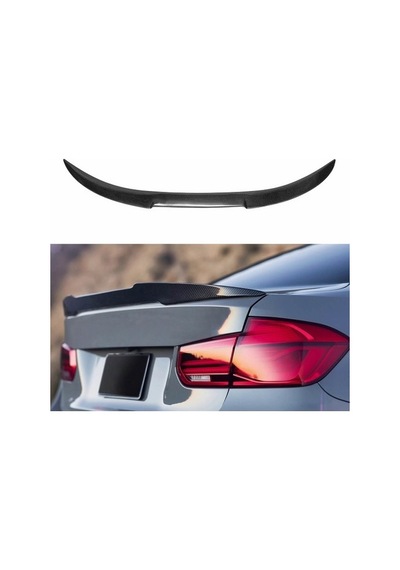 Blueoto Bmw E90 3 Serisi M4 2005-2012 Abs Plastik Yarasa Bagaj Üstü Spoyler Parlak Siyah Boyalı Spoiler
