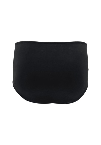 Be Curvy Aster Büyük Beden Çizgili Külot Black