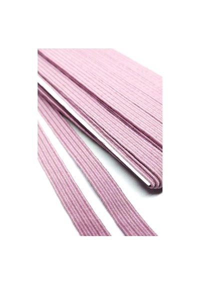 Pembe 6 Mm 5 Mt Dayanıklı Sert Yassı Elastik Şerit Lastik