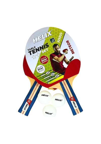 Helix Meteor 2 Yıldız Masa Tenis Raket Seti