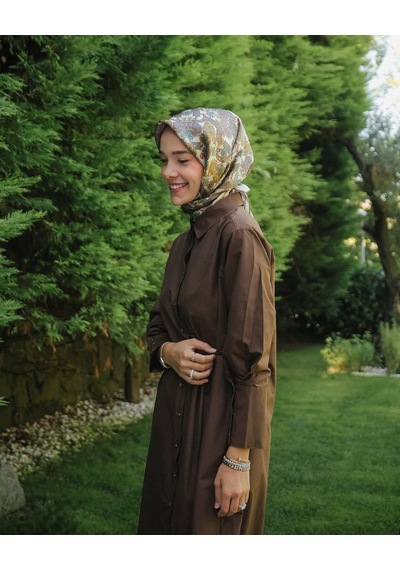 ARMİNE Armine Sura İpek Eşarp Nostalji Krem