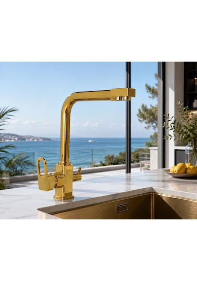 Stilla Gold Arıtma Çıkışlı Evye Bataryası Acar 06.01.323 Çok Renkli