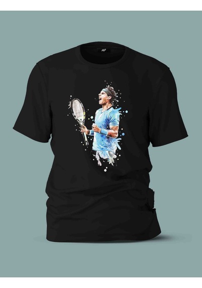 Fnbx Nadal Winner Tennis T-shirt Siyah