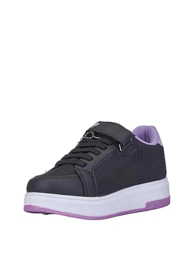 Zacoz Hunter Huntrix Çizim Baskılı Kız Çocuk Spor Ayakkabısı Sneaker Siyah - Lila